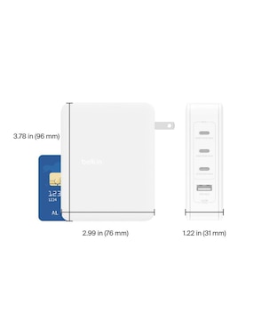Hub Belkin WCH014DQWH de 4 Puertos USB