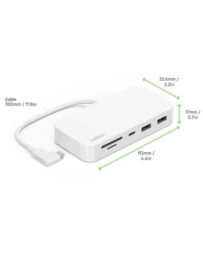 Hub Belkin INC011TTWH de 6 Salidas