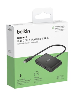Hub Belkin AVC018BTBK de 4 Puertos USB