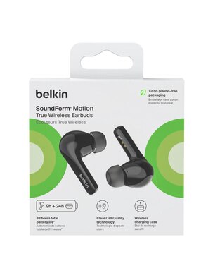 Audífonos True Wireless Belkin Sound Form Motion inalámbricos con cancelación de ruido