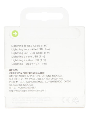 Cable lightning Apple a tipo USB A de 1 m