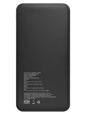Batería portátil GROUND 10000 mAh HMVMPB022