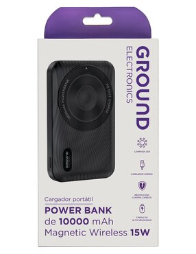 Batería portátil GROUND 10000 mAh HMPB19005
