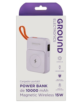 Batería portátil GROUND 10000 mAh HMPB19006