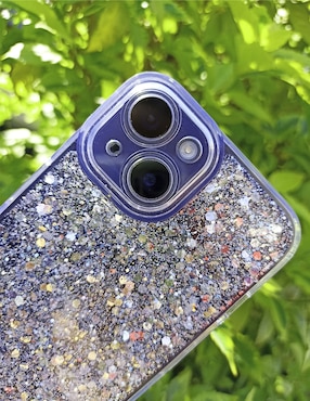 Funda para iPhone 13 Glitter de plástico