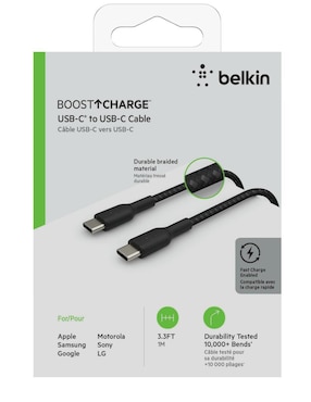 Cable USB C Belkin de 1 m