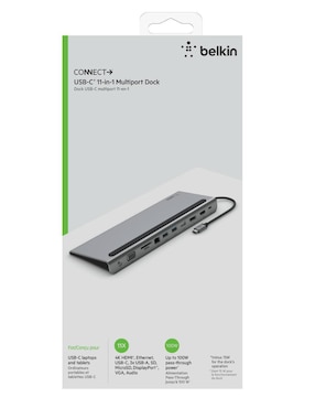 HUB Belkin Connect Base Dock USB-C de 11 contactos
