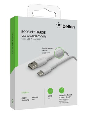 Cable USB A Belkin a tipo USB C de 1 m