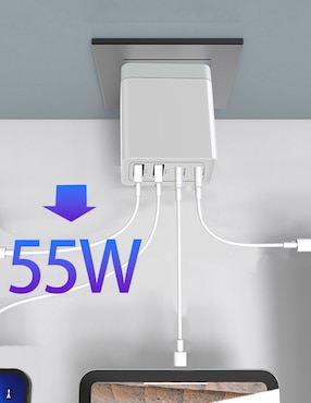 Cargador pared Ground USB tipo A + USB tipo C