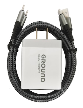 Cargador pared Ground USB tipo A + USB tipo C