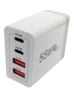Cargador pared Ground USB tipo A + USB tipo C