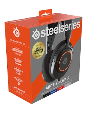Audífonos de diadema Steelseries Arctis Nova 3 alámbricos con cancelación de ruido