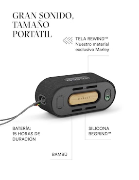 Bocina The House Of Marley EM-JA021-SBA bluetooth