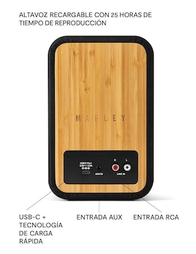 Bocina The House Of Marley EM-JA119-SB bluetooth