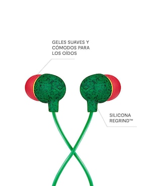 Audífonos In-Ear The House Of Marley Em-Je061-Bk alámbricos con cancelación de ruido