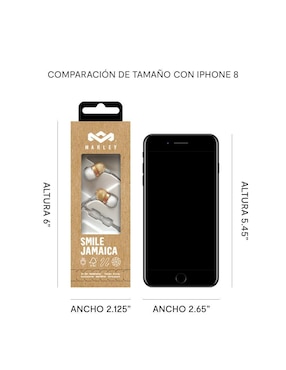 Audífonos In-Ear The House Of Marley Em-Je041-Sb alámbricos con cancelación de ruido
