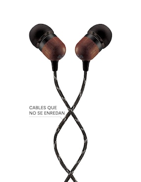 Audífonos In-Ear The House Of Marley Em-Je041-Sb alámbricos con cancelación de ruido