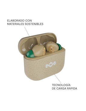 Audífonos True Wireless The House Of Marley Em-Je123-Sb inalámbricos con cancelación de ruido