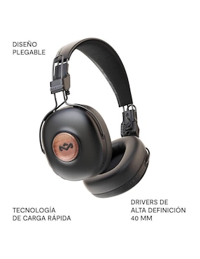 Audífonos Over-Ear The House Of Marley Em-Jh143-Sb inalámbricos con cancelación de ruido