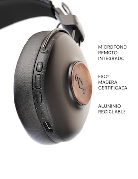 Audífonos Over-Ear The House Of Marley Em-Jh143-Sb inalámbricos con cancelación de ruido