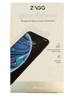 Mica celular Zagg iPhone XS de cristal templado