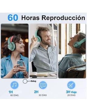 Audífonos Over-Ear Genérica inalámbricos con cancelación de ruido