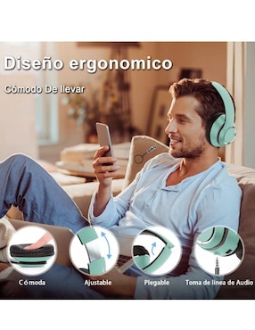 Audífonos Over-Ear Genérica inalámbricos con cancelación de ruido