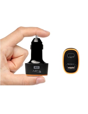 Cargador auto Jarvi USB + USB tipo C