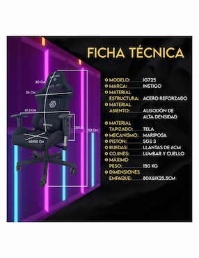Silla gamer Fresh Instigo