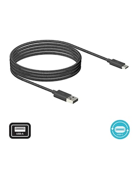 Cable USB C Motorola a tipo USB A de 1.5 m