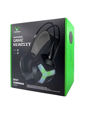 Audífonos gamer Over-Ear Store Cline Gh31Bk
 alámbricos con cancelación de ruido