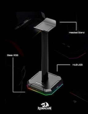 Soporte para audífonos gamer Redragon