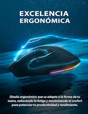 Mouse Gamer Inalámbrico Getttechggm-rgbtr-01