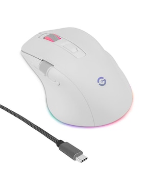 Mouse Gamer Inalámbrico Getttech ggm-rgbtr-01-wh