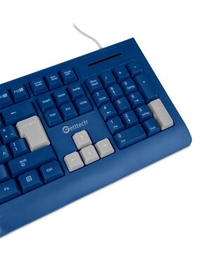 Teclado conexión alámbrica Getttech Colorful GGK-ESMWR-02-BL