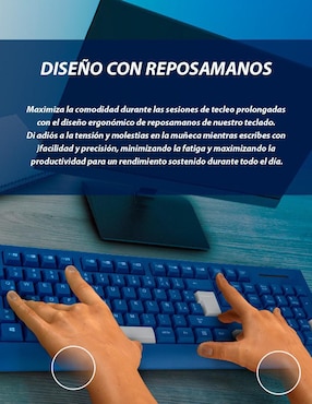 Teclado conexión alámbrica Getttech Colorful GGK-ESMWR-02-BL