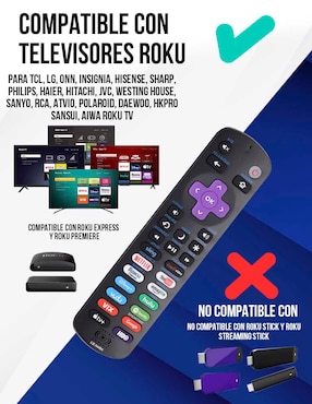 Control Remoto Universal para Smart TV Control Expert CE-N4RK