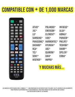 Control remoto universal para Smart TV Control Expert CE-N4X4