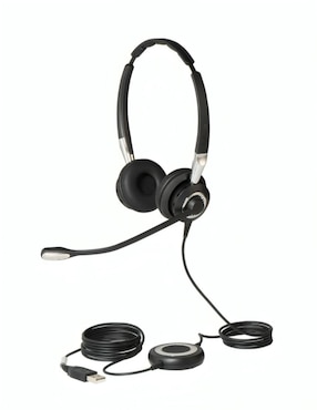 Audífonos de diadema Jabra Biz 2400 Ii Duo alámbricos con cancelación de ruido