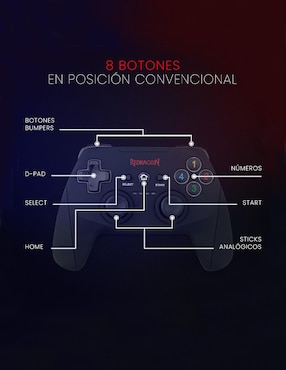 Control para PC Gamer Redragon inalámbrico