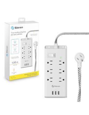 Multicontacto Steren 905-455 de 6 contactos