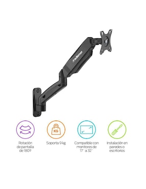 Soporte para monitor de pared Redlemon Hidráulico