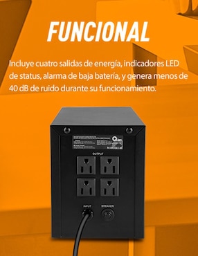 Regulador de voltaje Qian NOBREAK_QEI-1000-01