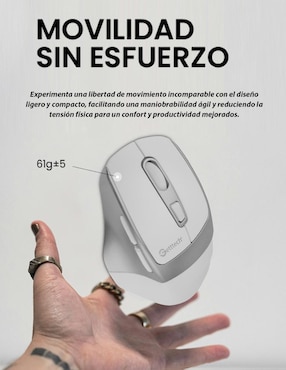 Mouse Gamer Inalámbrico Getttech ggm-stdbw-01-wh_6d