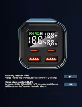 Batería portátil KLID HOME 30000 mAh