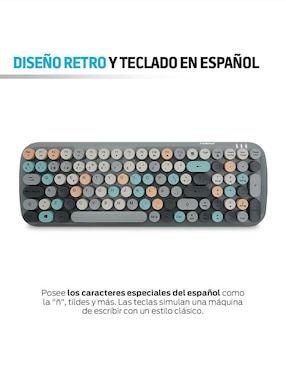 Mouse y teclado Redlemon Vintage 80842