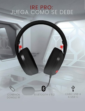Audífonos gamer Redragon inalámbricos