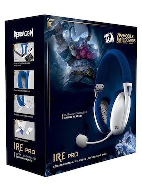 Audífonos gamer Redragon inalámbricos