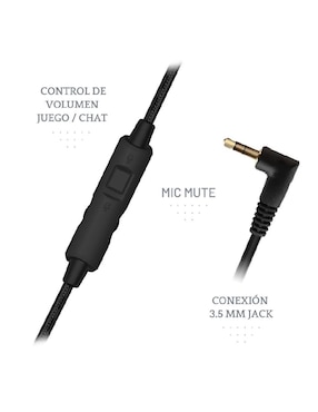 Audífonos gamer 4Gamers alámbrica