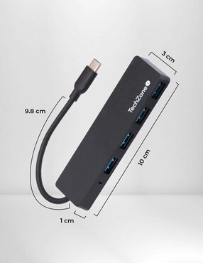 Hub Techzone TZACHB01 de 4 puertos usb